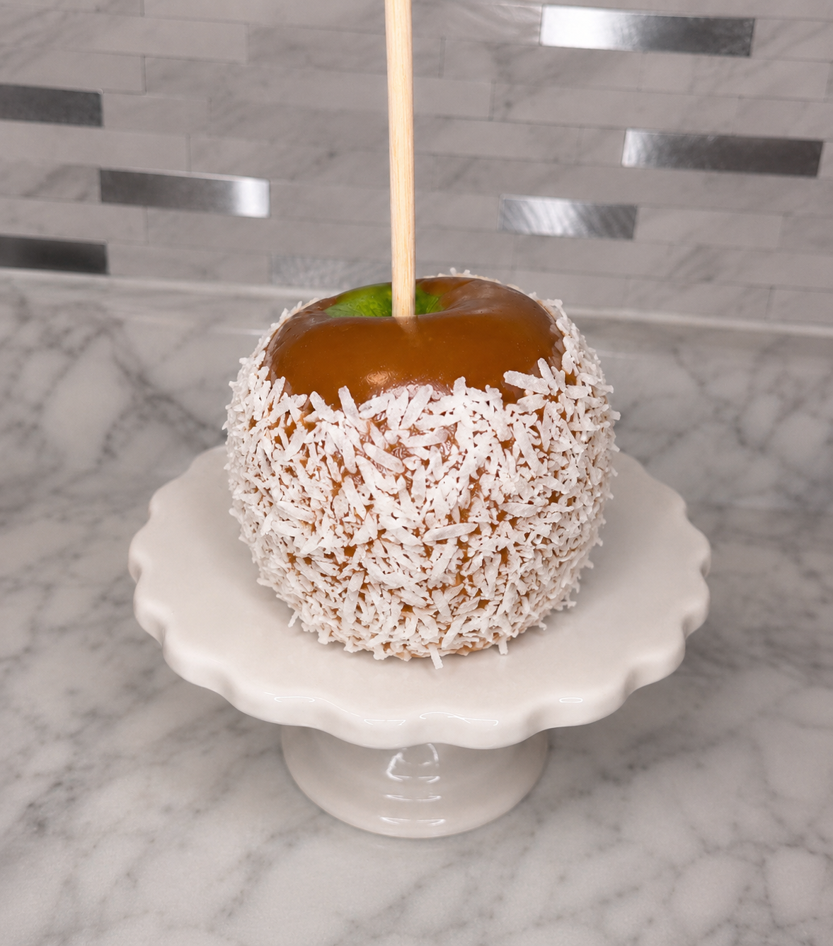 Topped Caramel apples